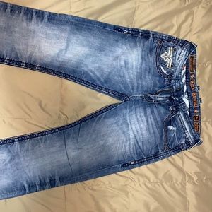 Rock revival men’s jeans